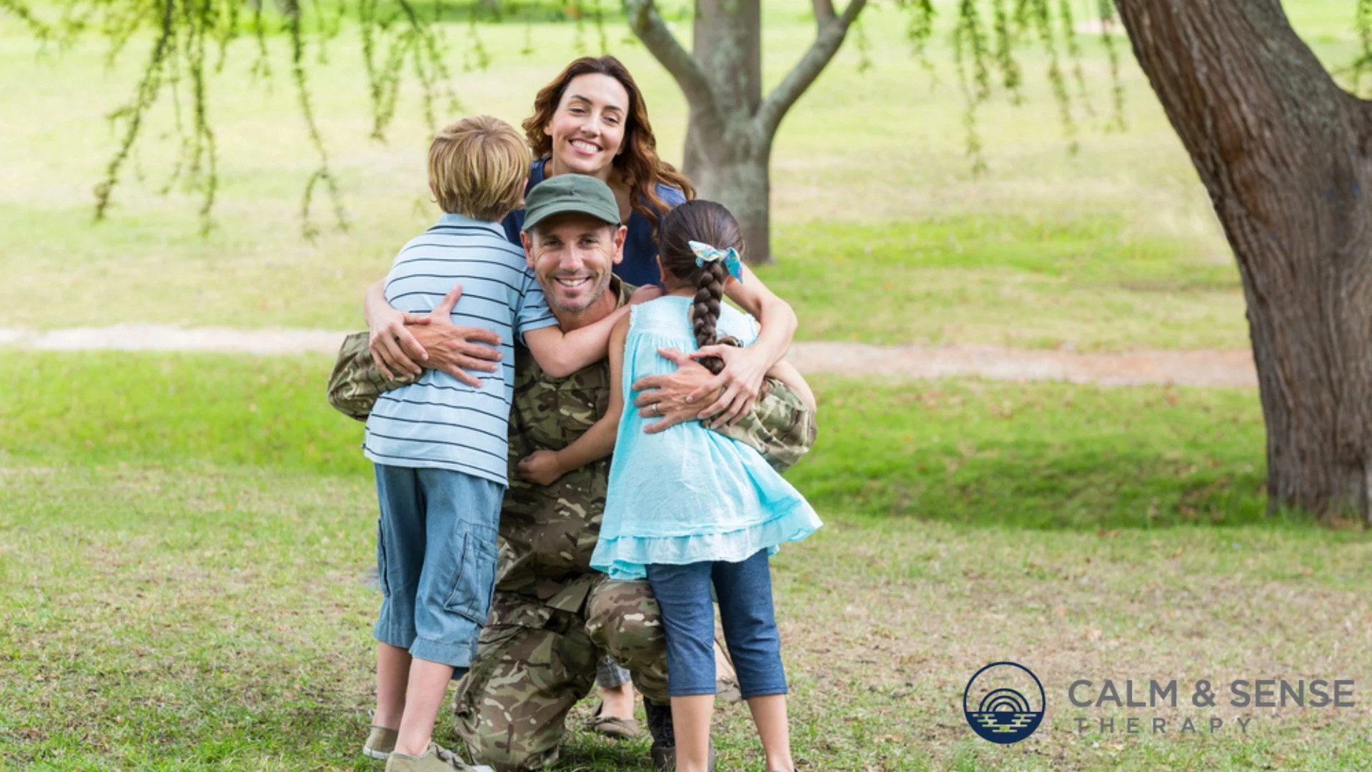 Virtual PTSD treatment session for New Jersey residents, helping clients experience positive emotions again while strengthening their support system