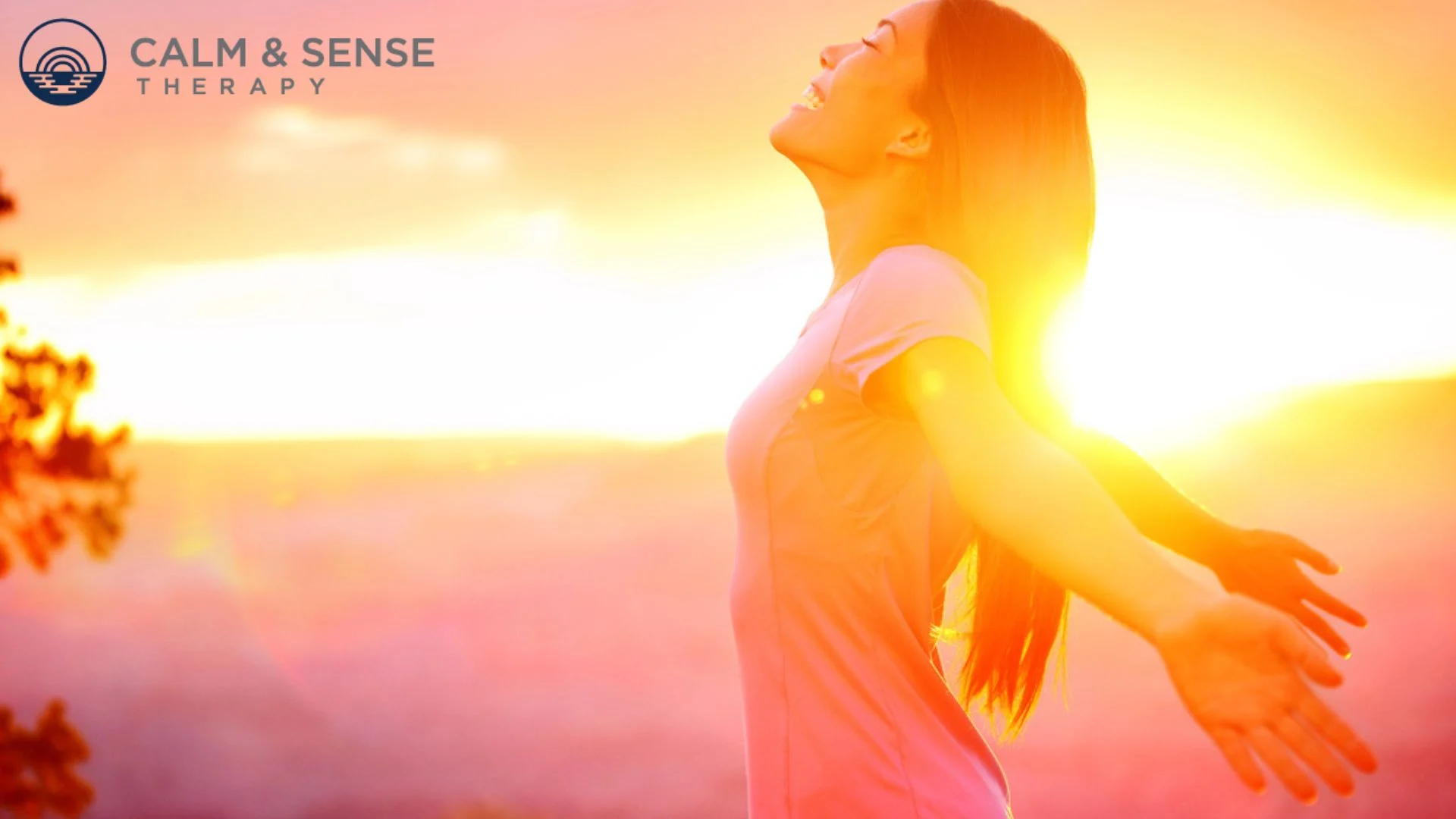 Why Is Mindfulness Important Blissful woman after mindfulness therapy in New Jersey