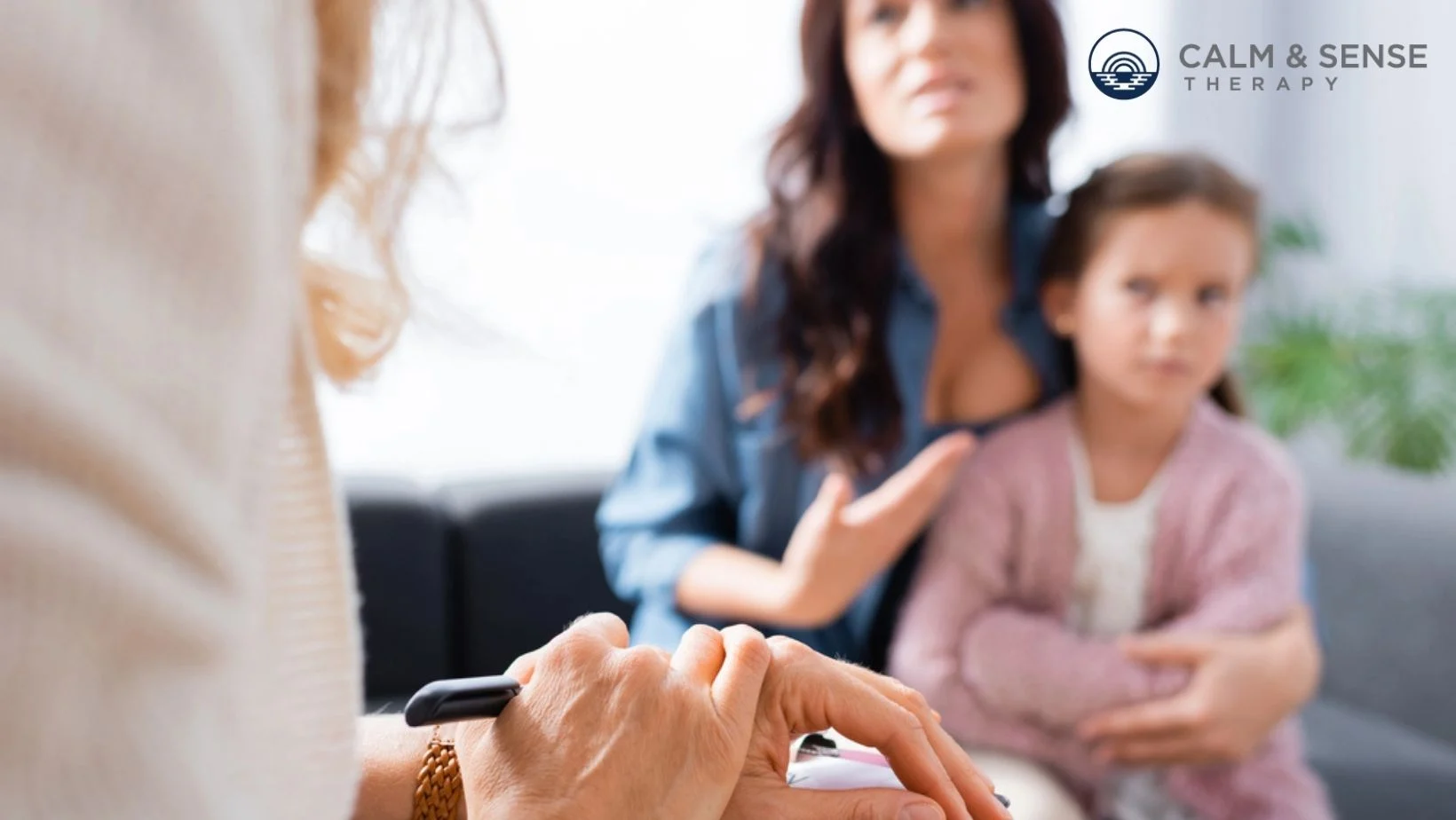 Child therapy session addressing ongoing mental health concerns and family conflicts at Calm & Sense Therapy in Somerset and Union County, NJ