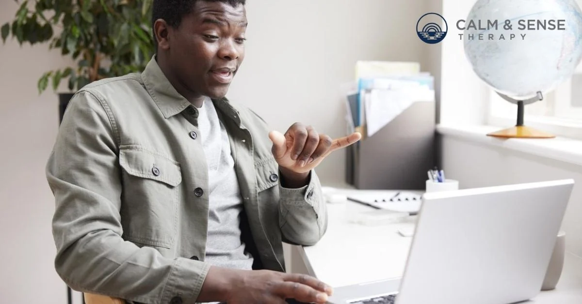 Working Professionals Virtual Counseling Client scheduling an online appointment for virtual mental health care