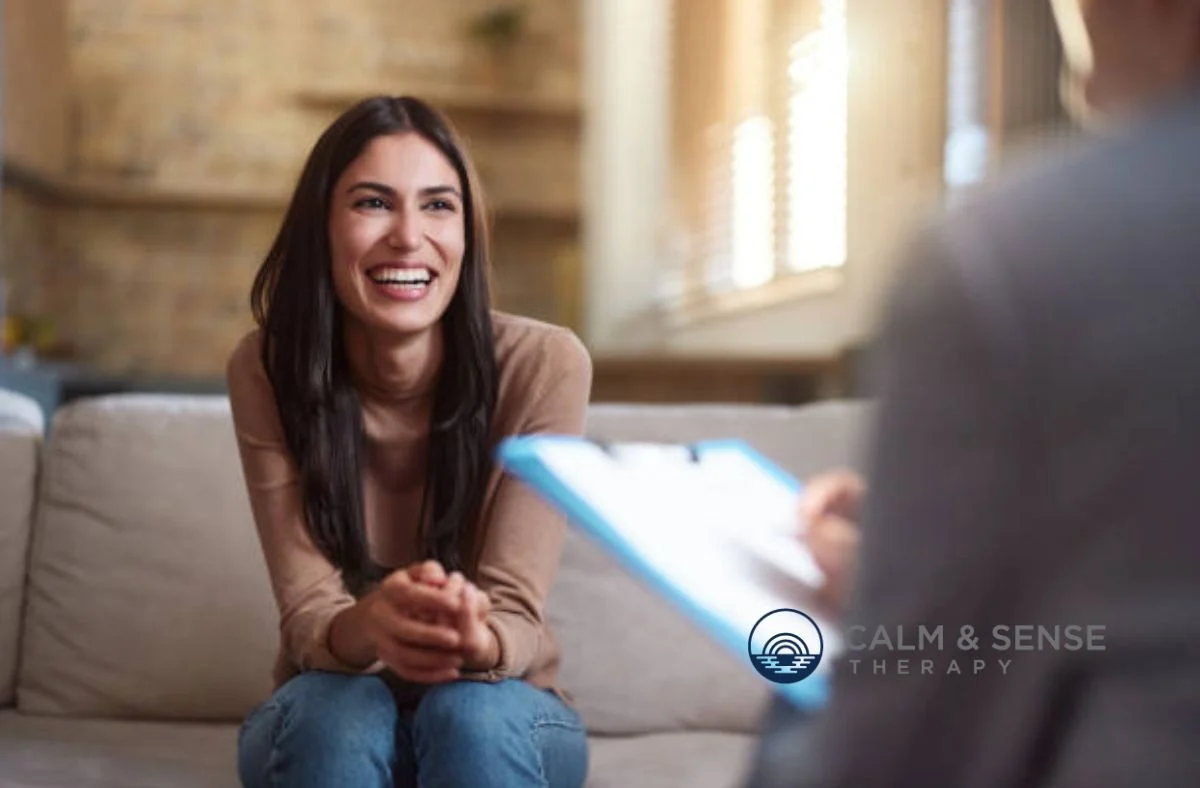 Therapist in Scotch Plains, NJ, using psychoeducation as a basic psychotherapeutic intervention to help parents understand their child's mental health and support positive treatment outcomes.